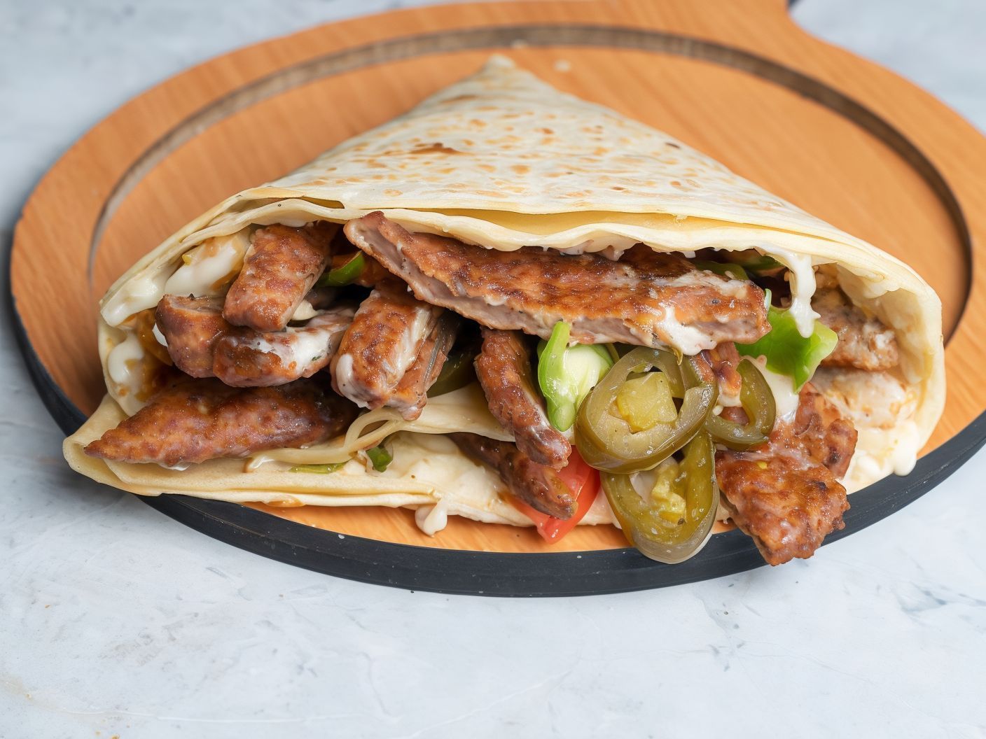 Chicken Burger Crepe