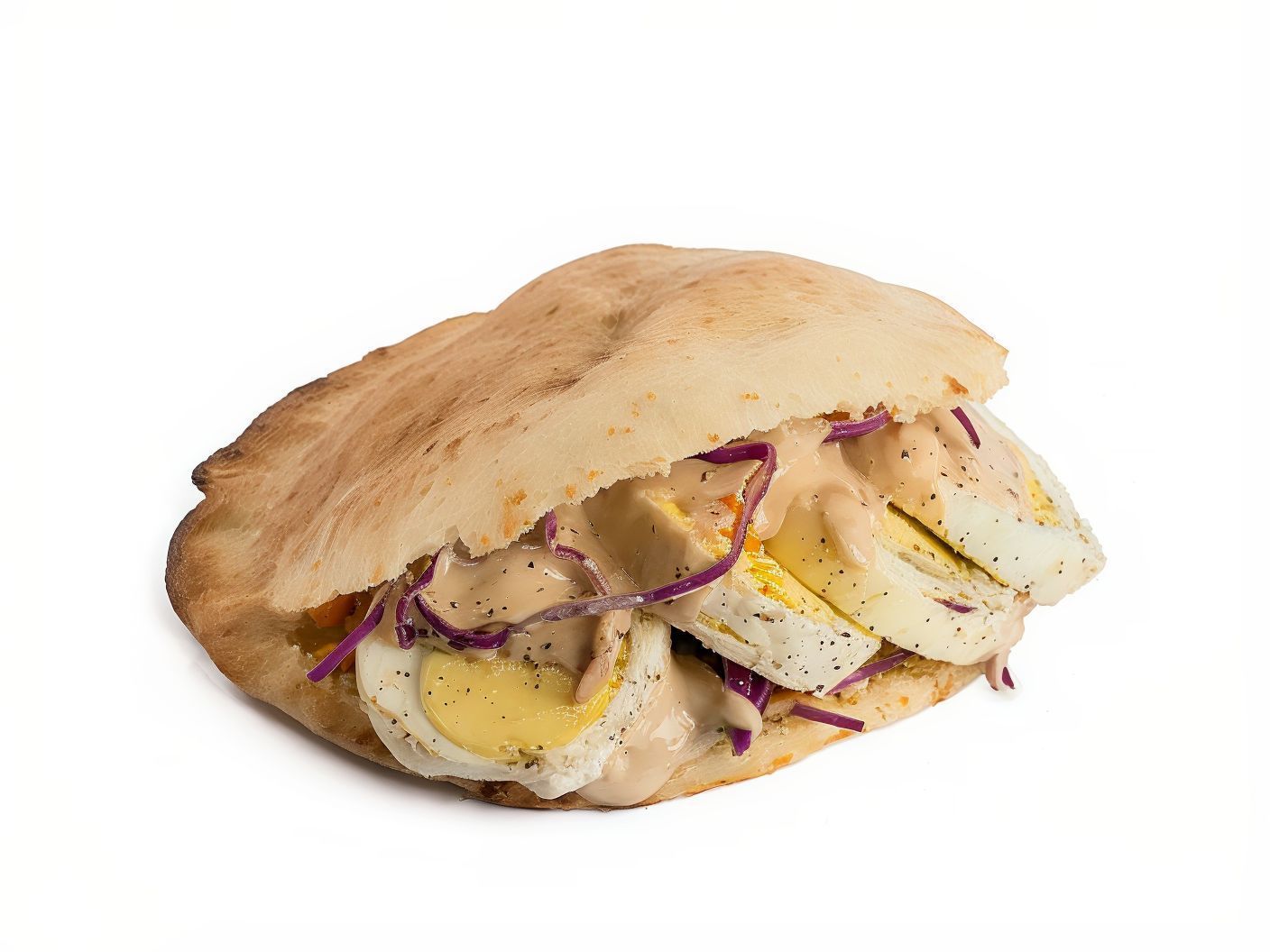 Foul With Eggs Sandwich