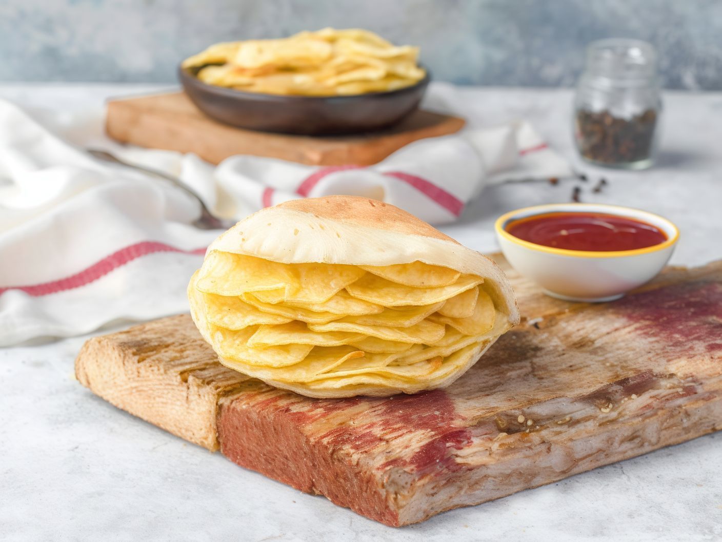 Potato Chips Sandwich