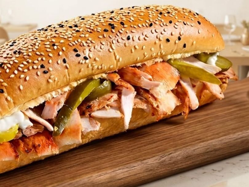 Chicken shawarma sandwich French