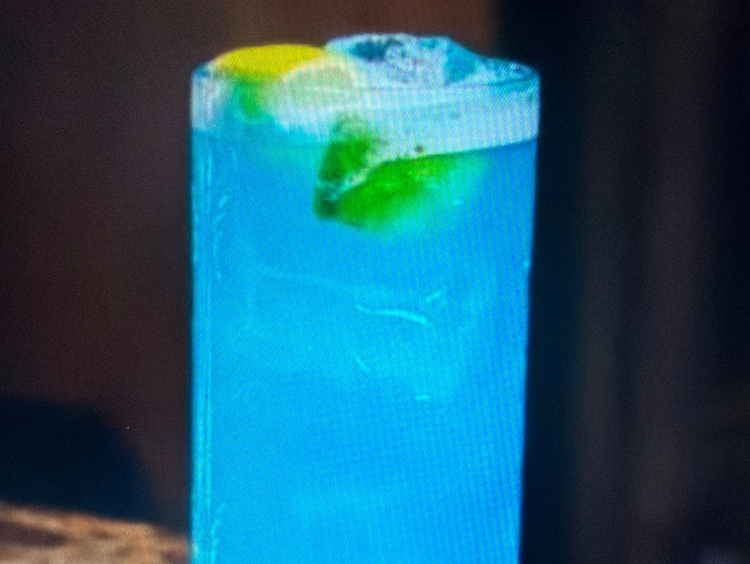 Blue Electric Cocktail