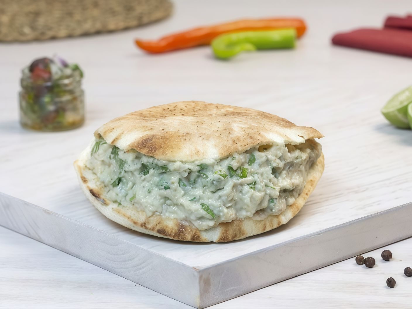 Baba Ghannoug sandwich