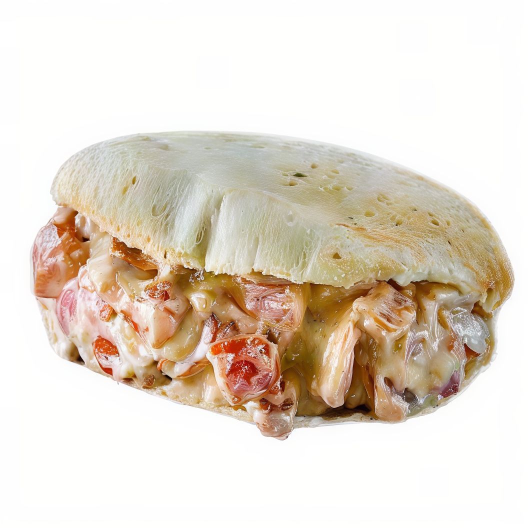 Old Cheese Sandwich With Tomato And Cucumber