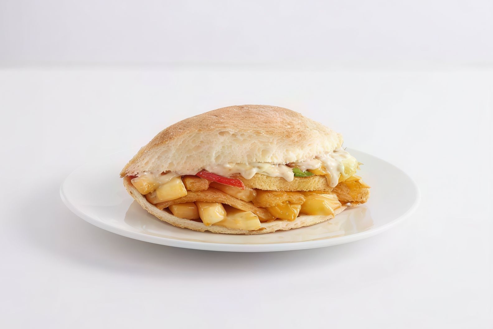 Old Cheese Sandwich With Farm