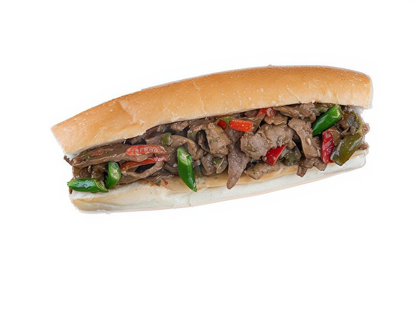 Minced Meat With Mozzarella Cheese Sandwich