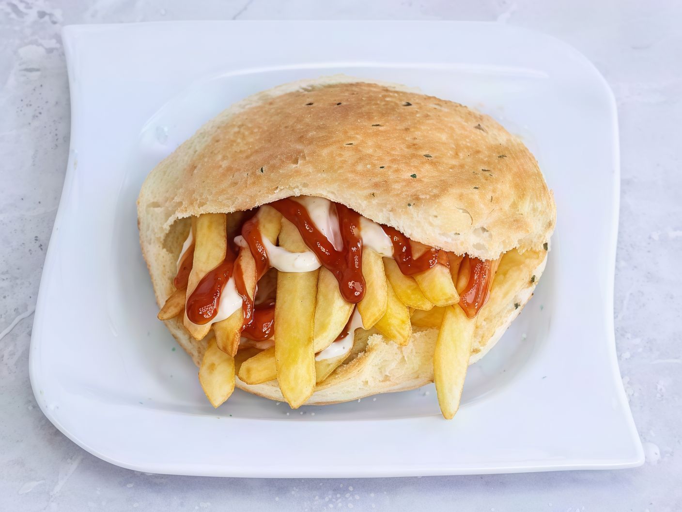 Farm Fries Sandwich