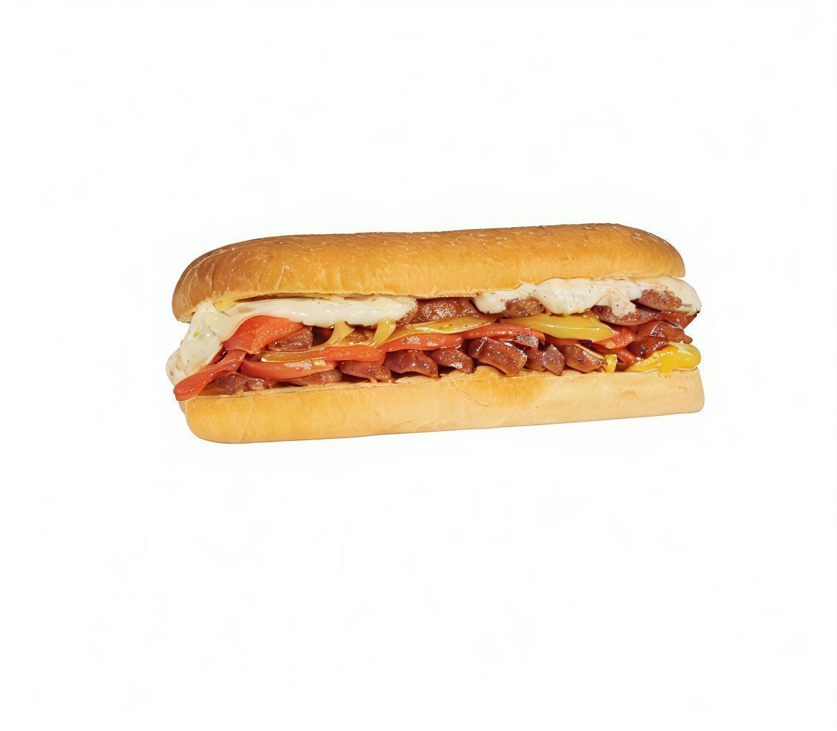 Sausage With Mozzarella Sandwich