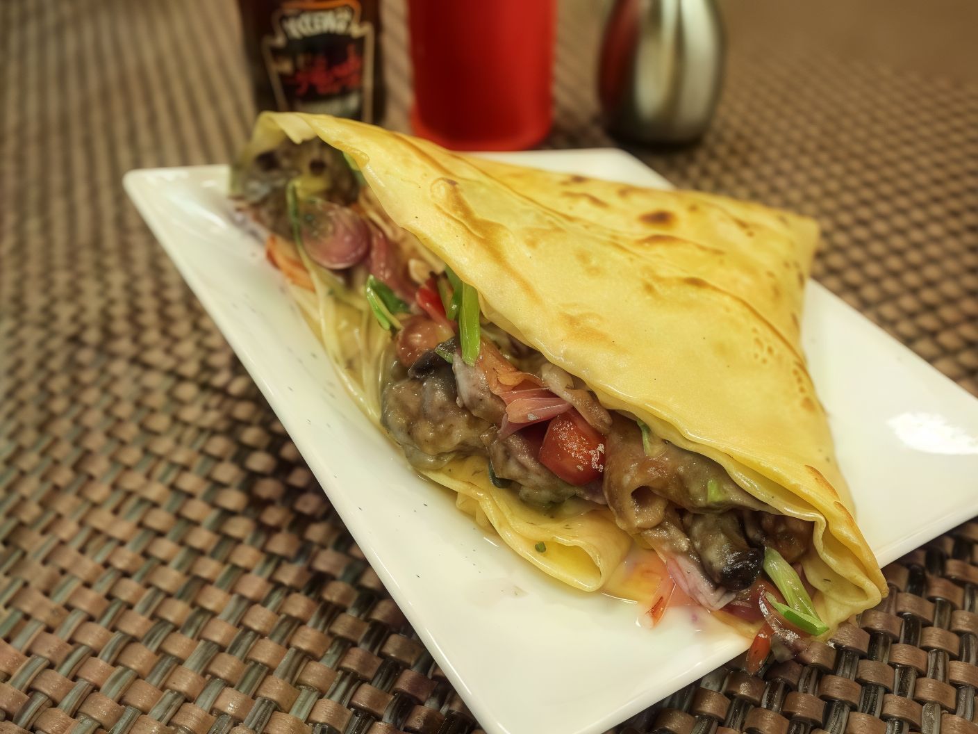 Chicken Shawarma Crepe