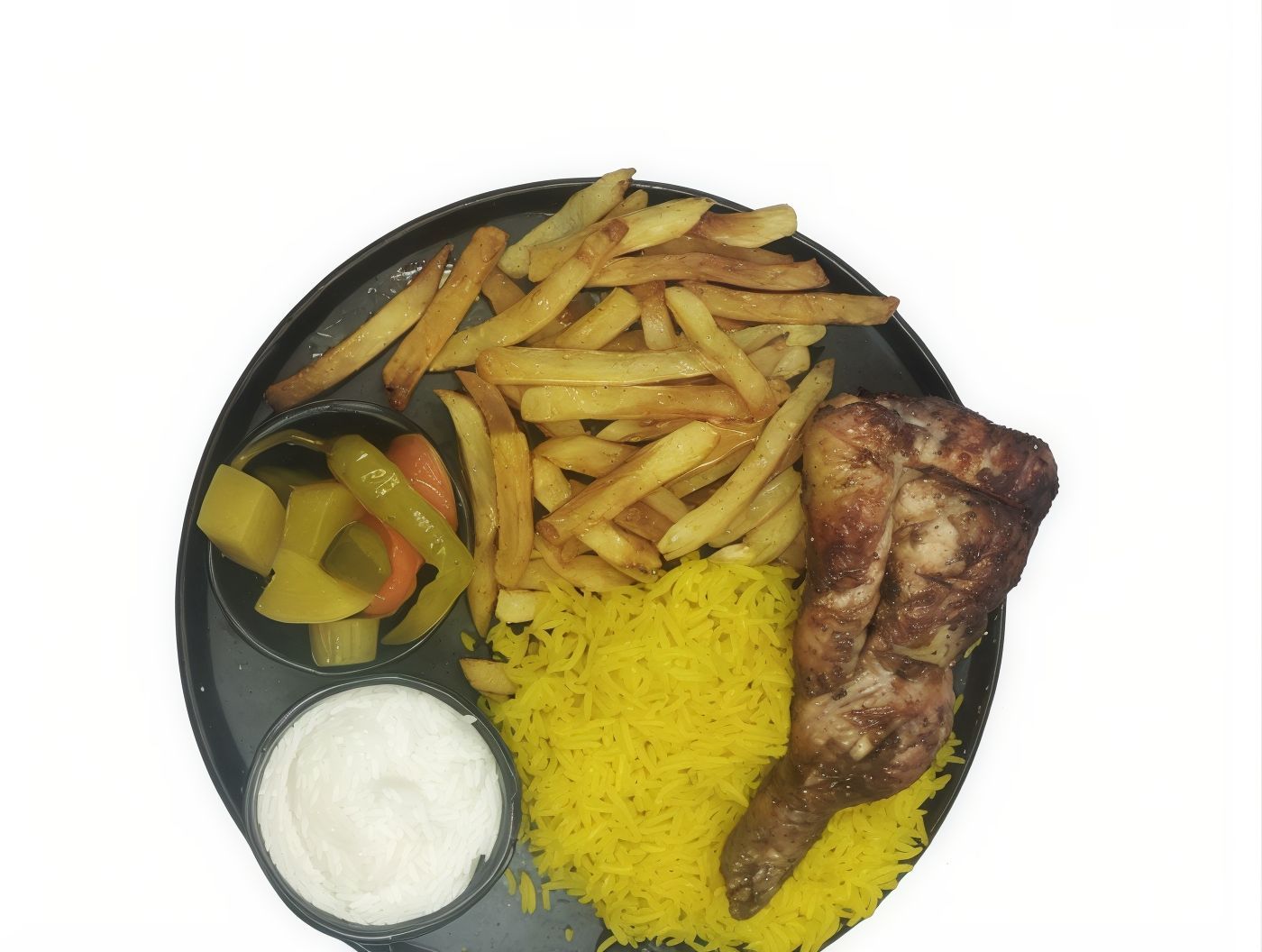 Quarter Chicken Thigh With Basmati Rice