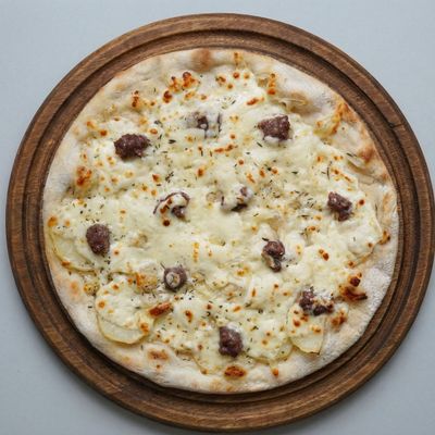 Potato and Sausage Pizza