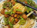 Green Beans and Meat Mixed Noodles