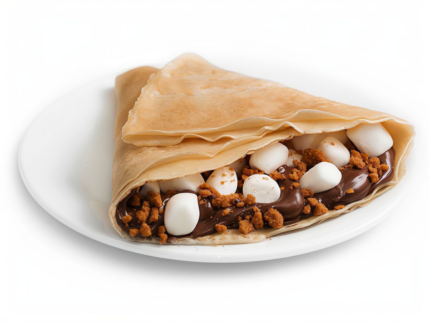Nutella Chocolate With Marshmallow Crepe