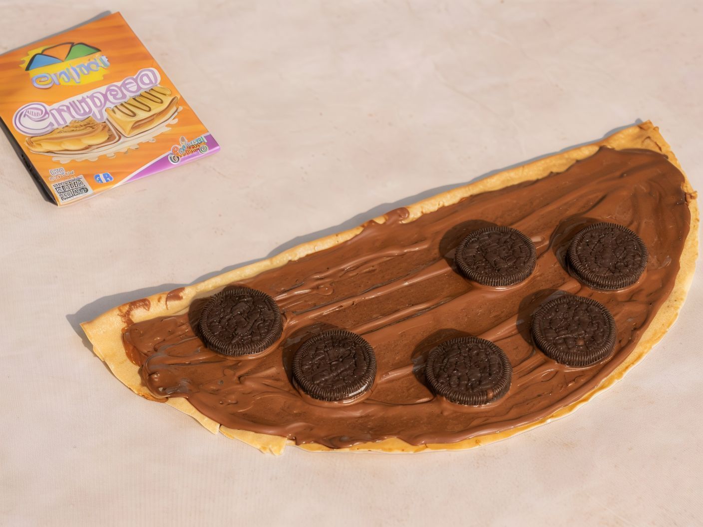 Nutella Chocolate With Oreo Crepe