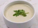 Tahini with fresh yogurt.