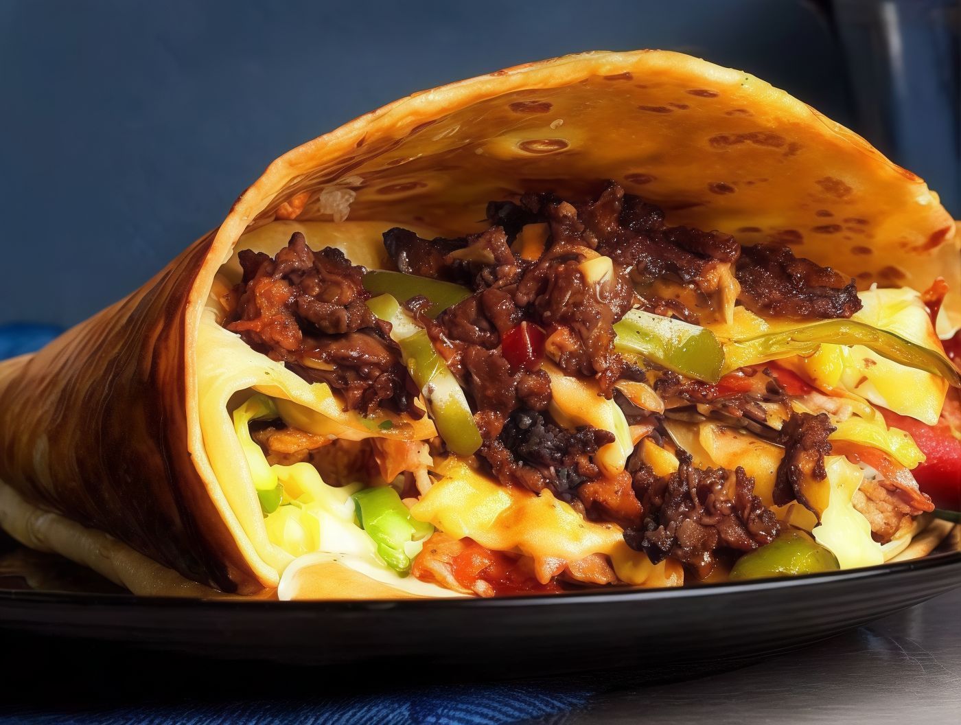 Mix meat crepe