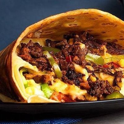 Mix meat crepe