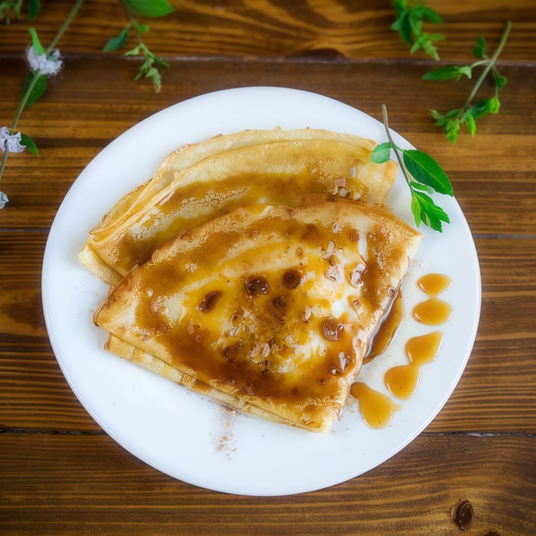 Hazelnut chocolate crepe