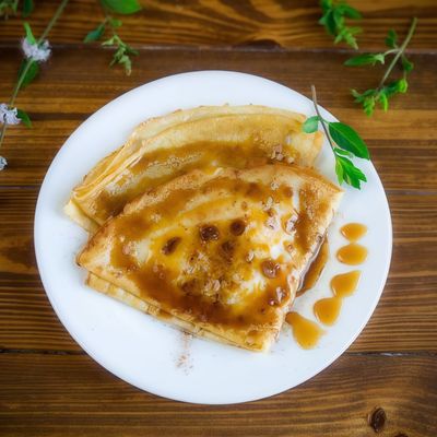 Hazelnut chocolate crepe