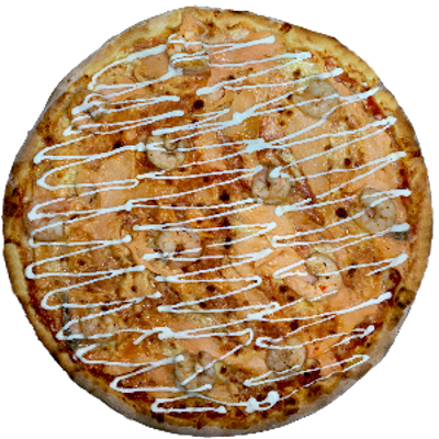 Salmone Gameretti Pizza