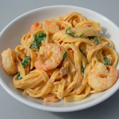 Pasta Salmone Gamberetti