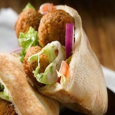 Falafel Kofta Shami or Baladii Sandwich