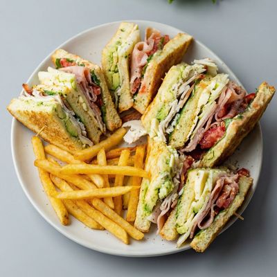 Triple Meat Toast