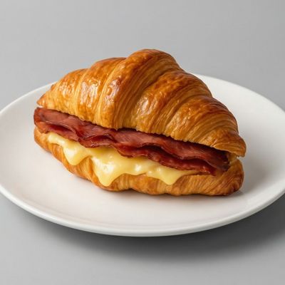 Pastrami Croissant With Cheese