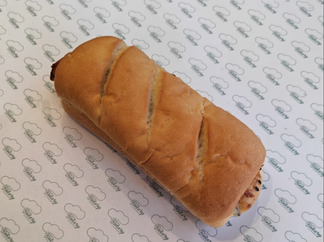 Turkish bread with pastrami