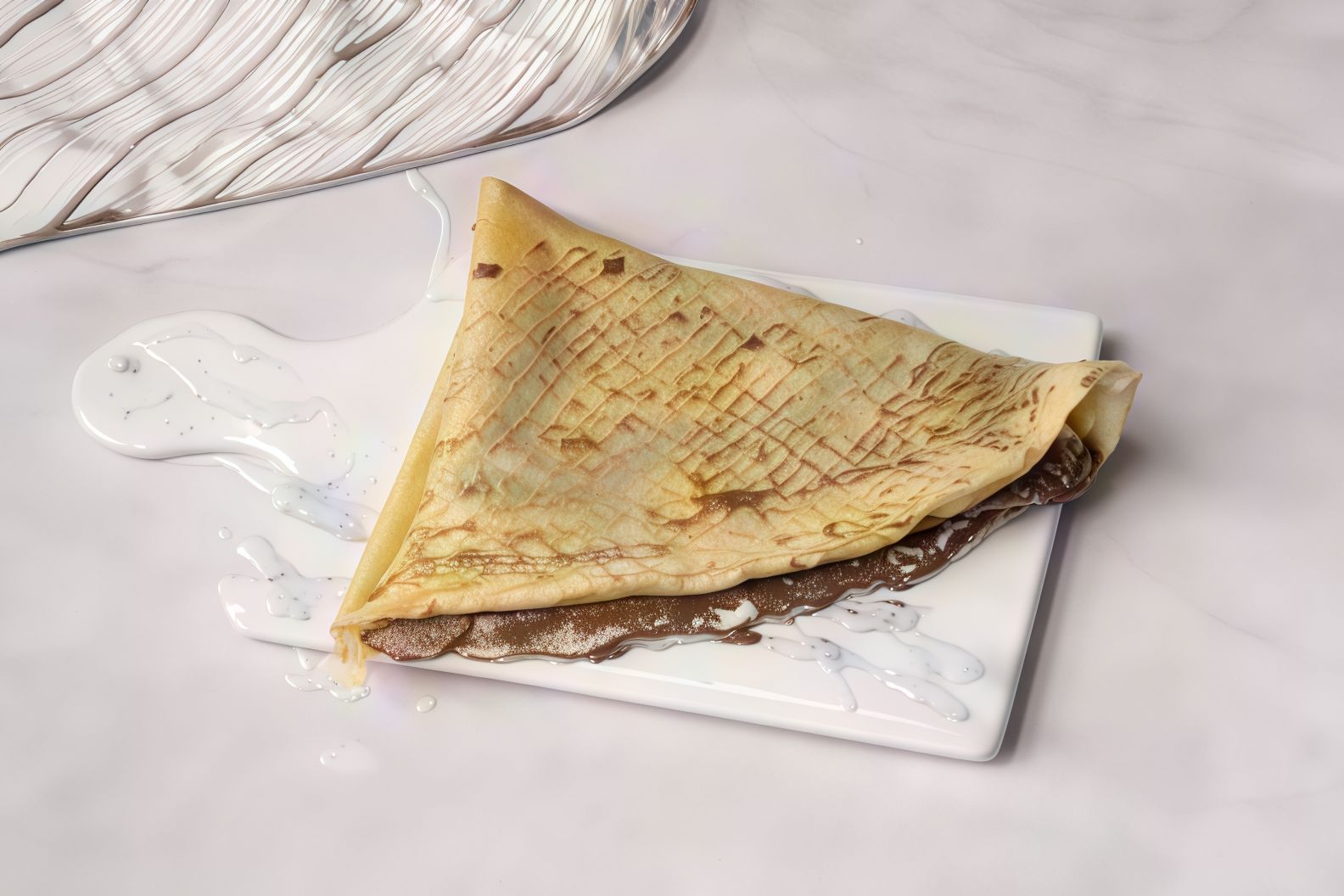 Fasting Crepes With Chocolate