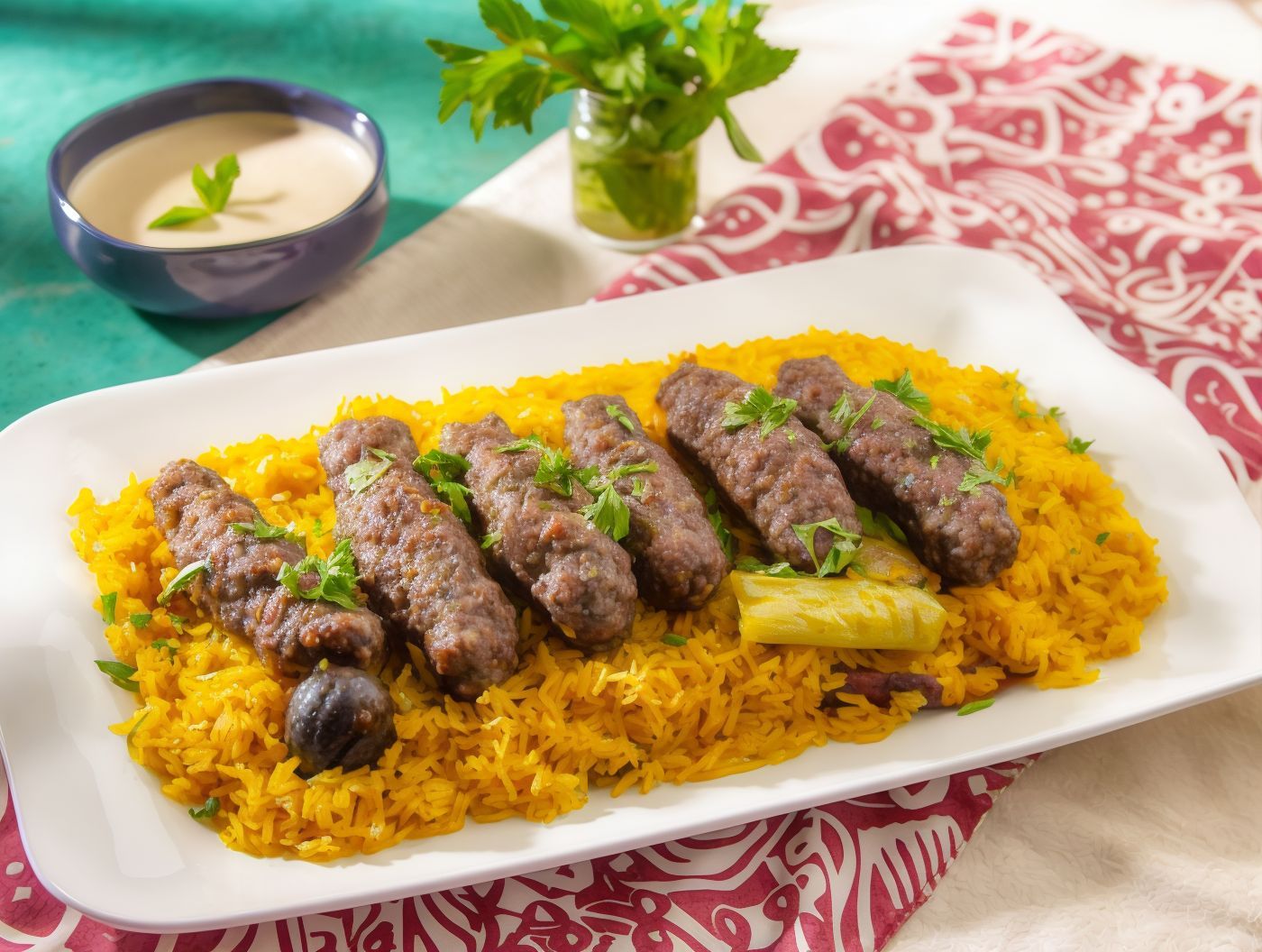 Half kofta meal