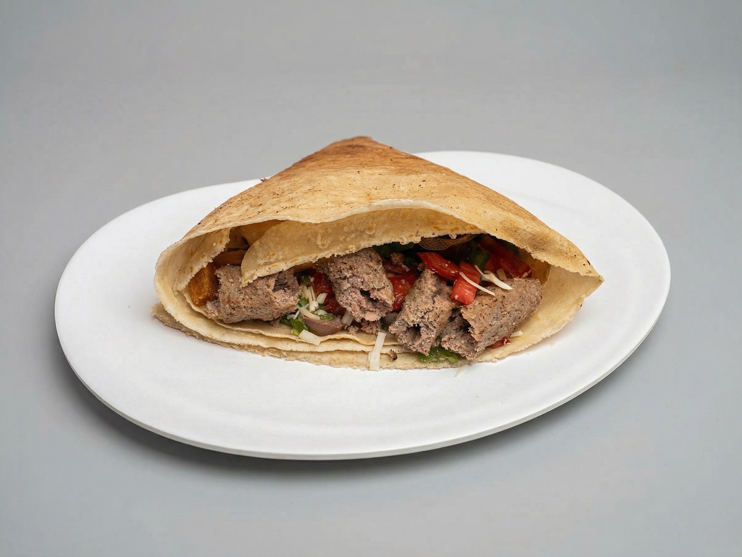 Kofta And Potatoes Crepe