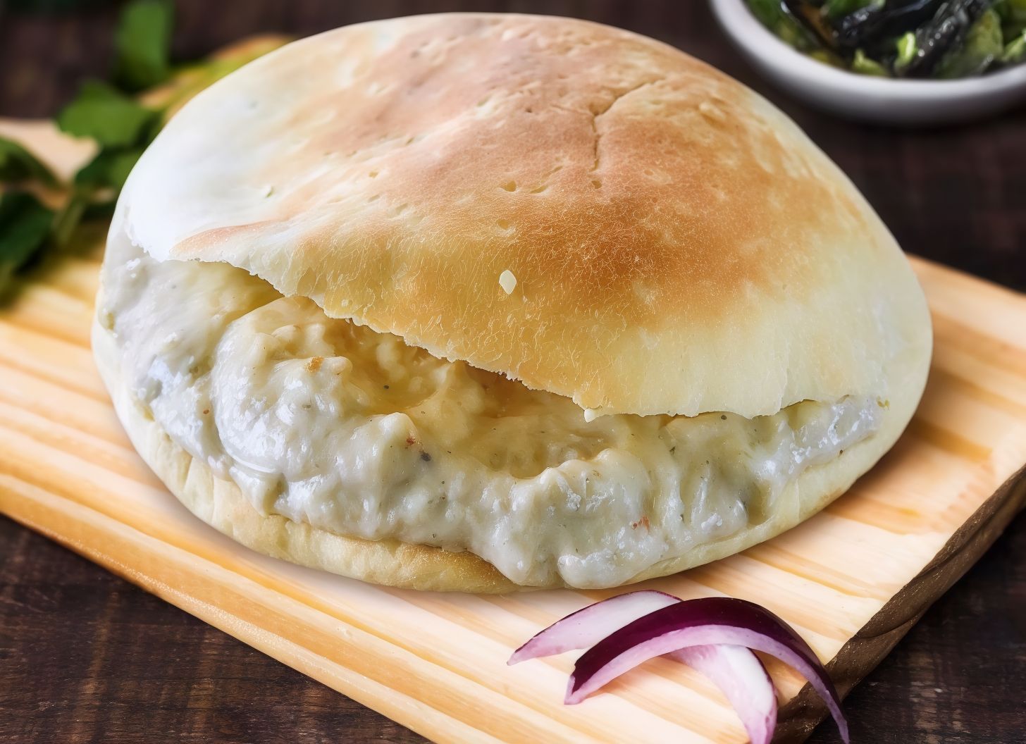 Quraish cheese with Potato chips sandwich