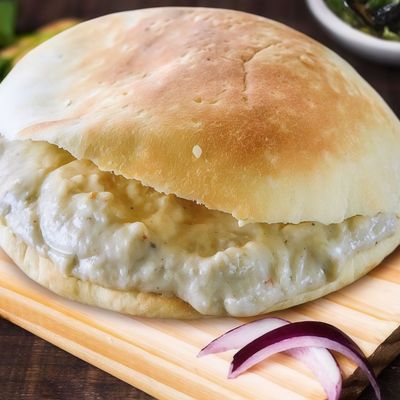 Quraish cheese with Potato chips sandwich
