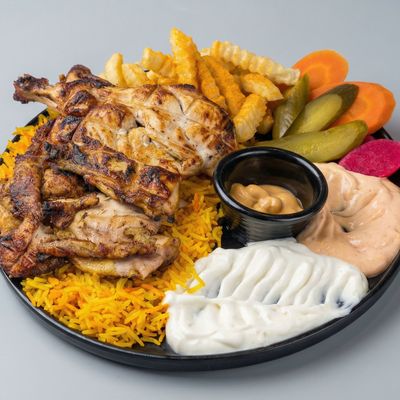 Half charcoal grilled Chicken