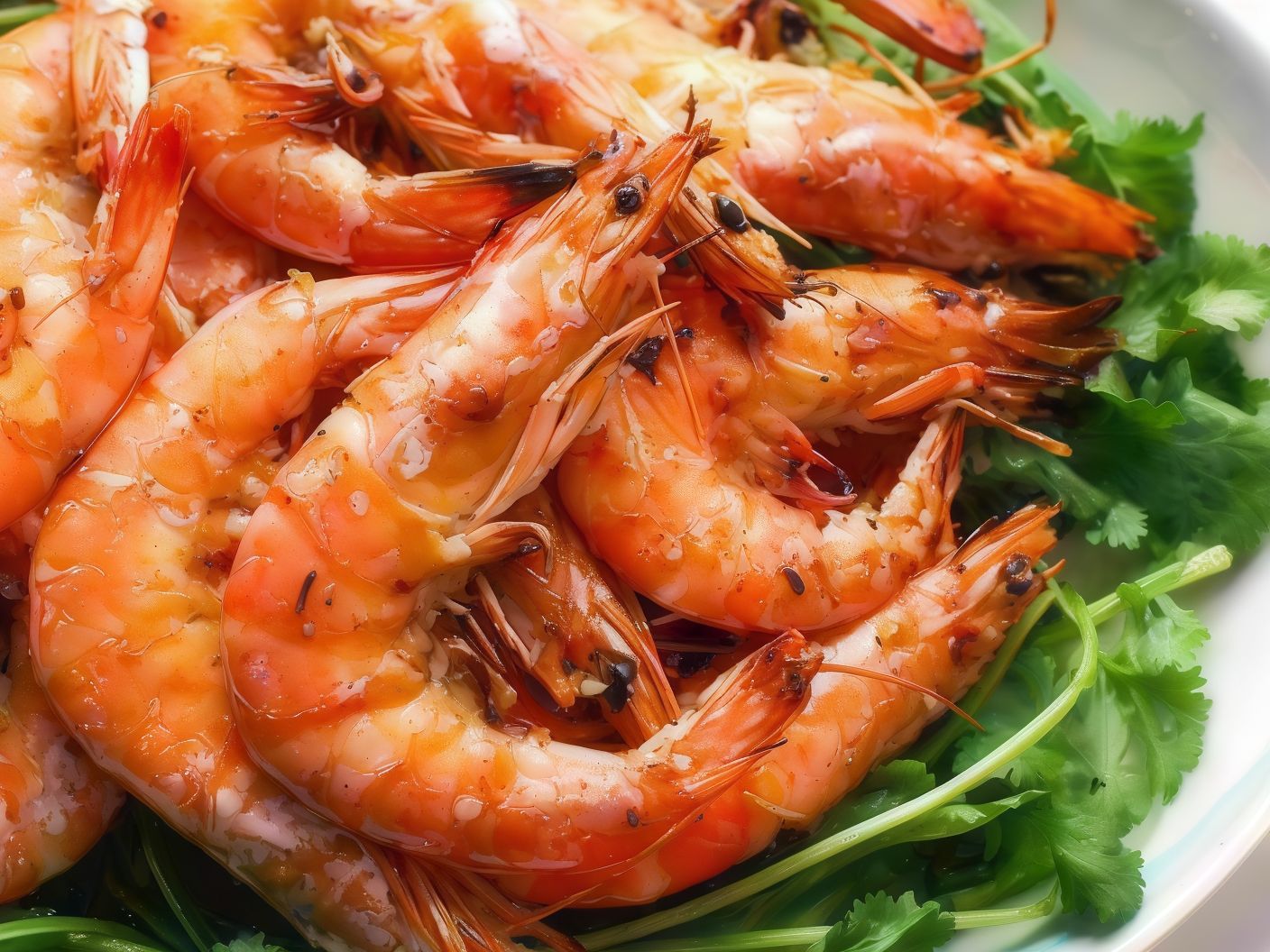 Shrimp With Arena Sauce