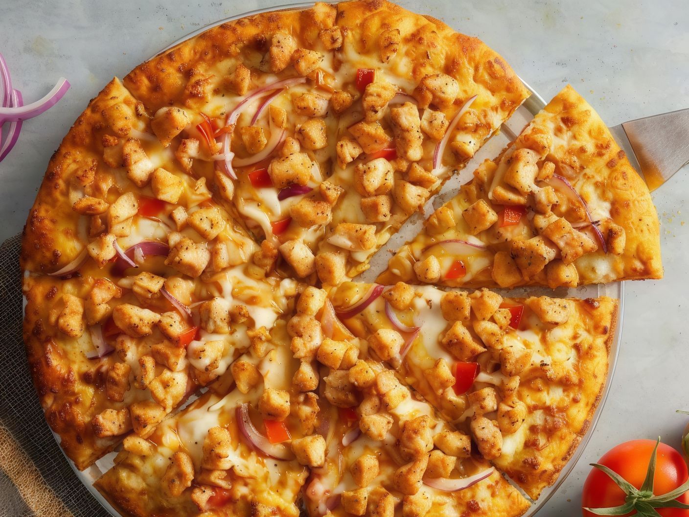 Chicken Strips Pizza