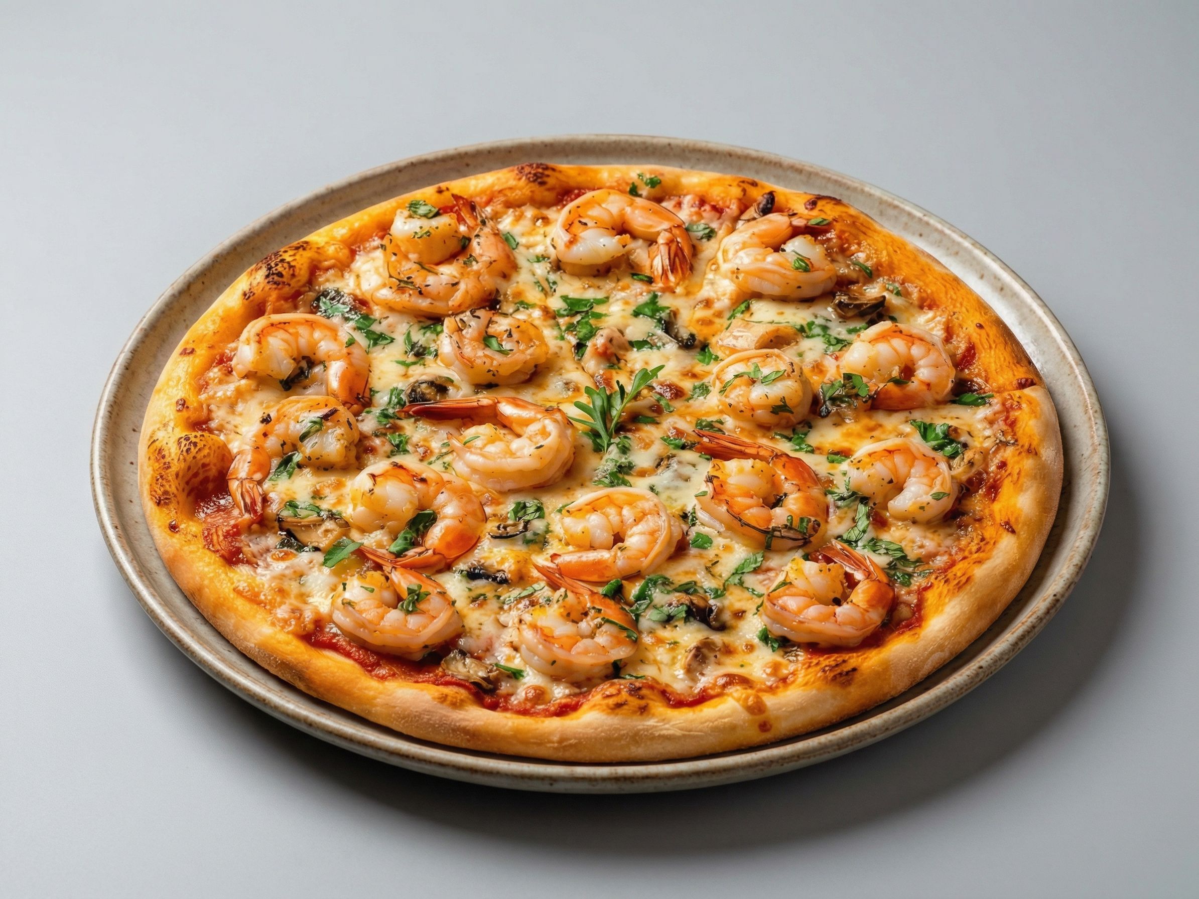 Fresh Shrimp Pizza