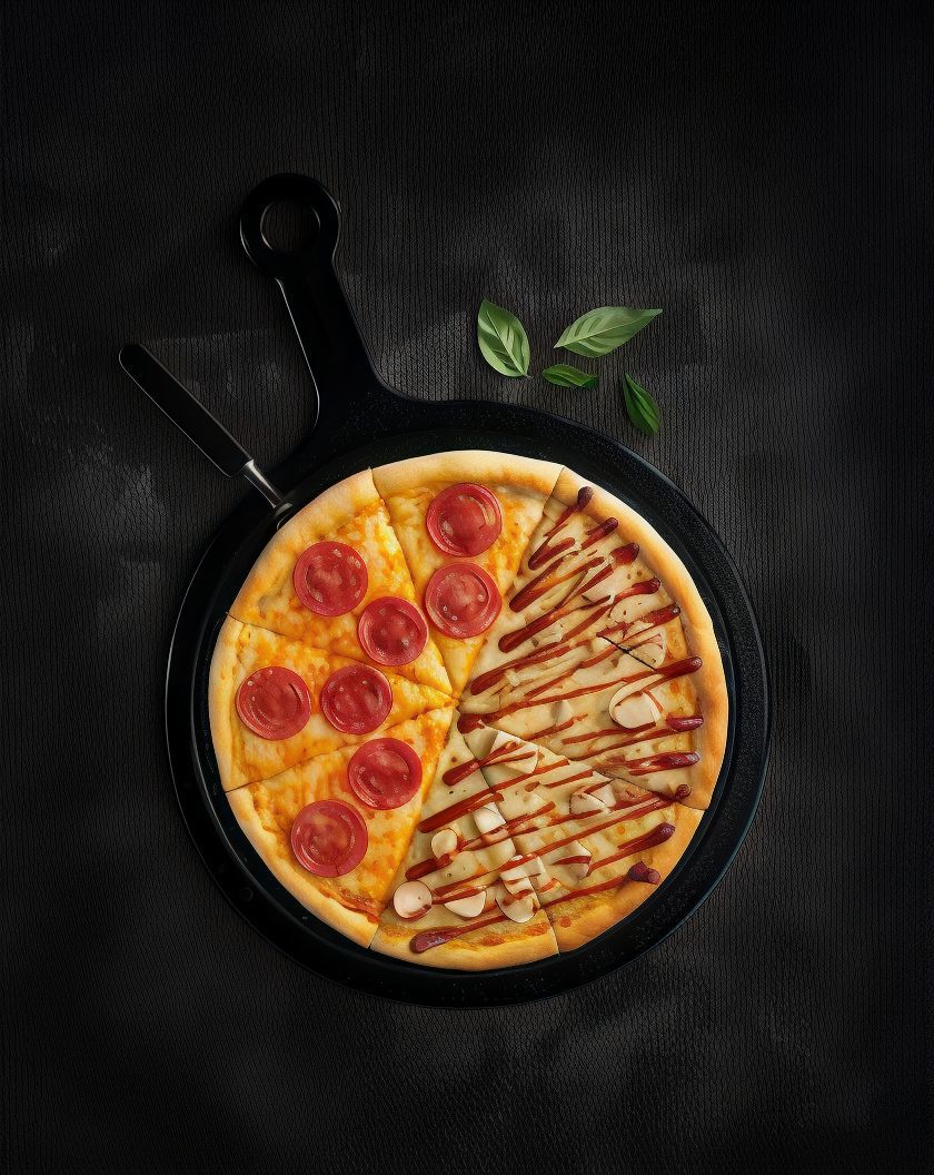 Half And Half Medium Pizza