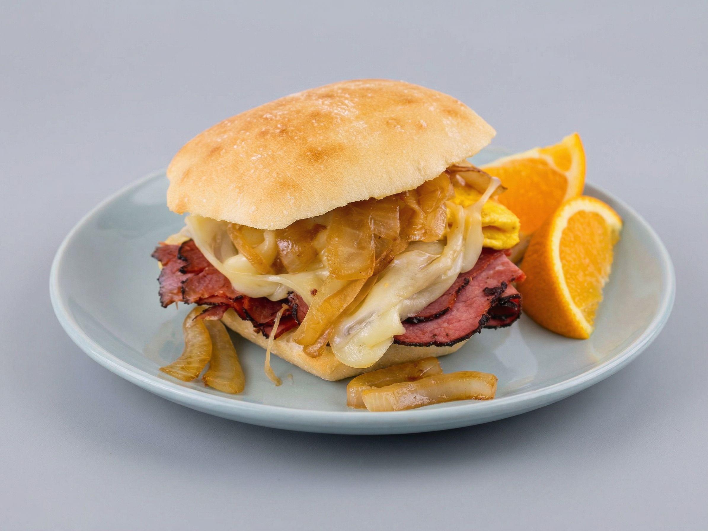 Pastrami Egg Sandwich