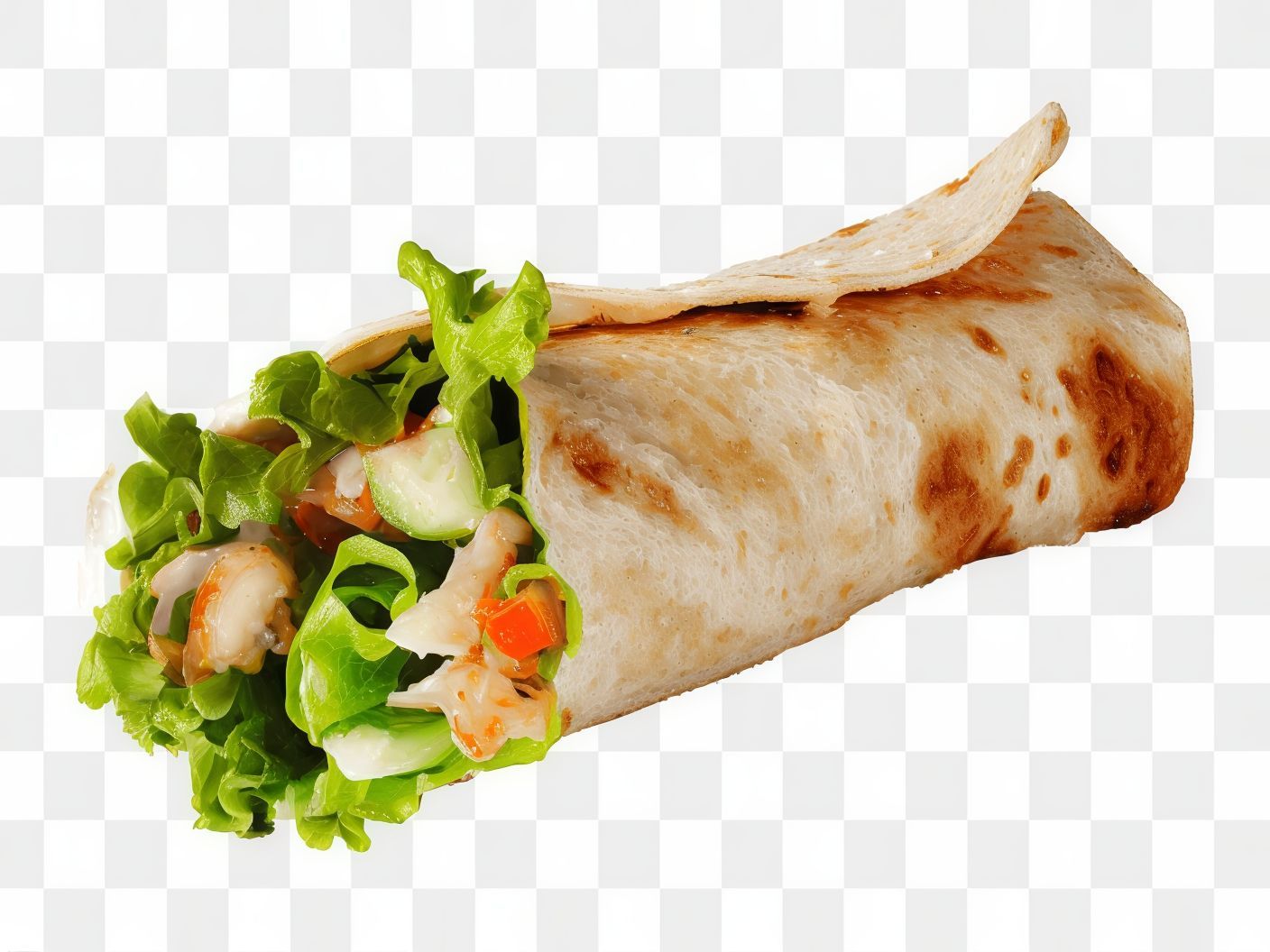 Vegetable And Mushroom Sandwich With Fajita Sauce