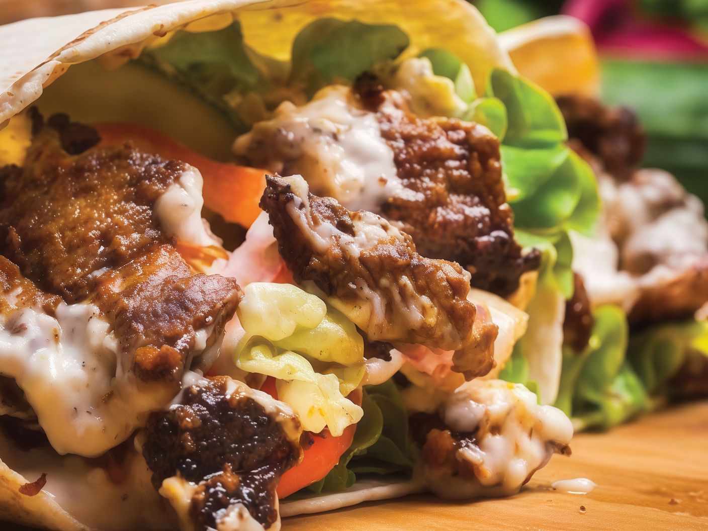 Meat Shawerma Crepe