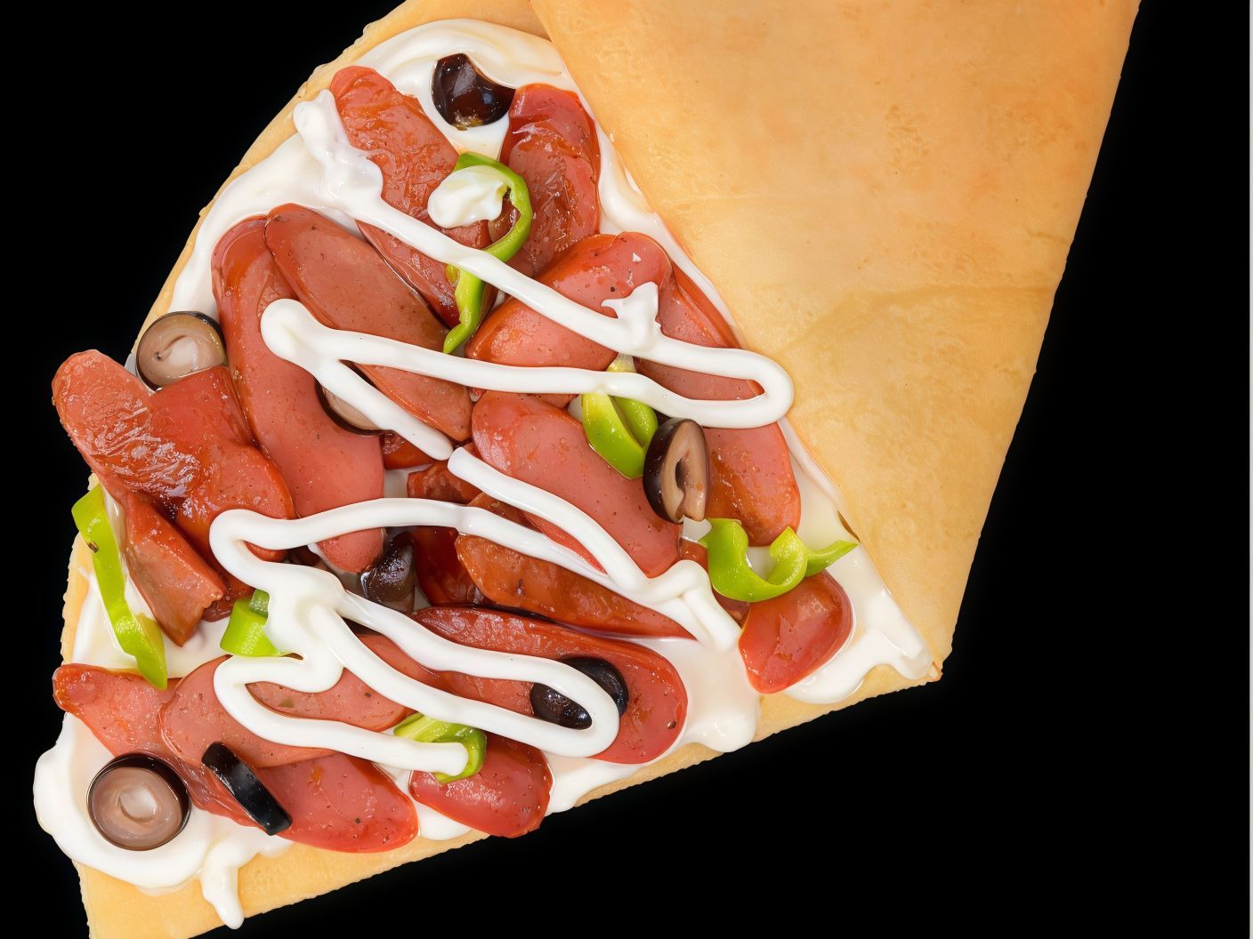 Hot Dog Crepe