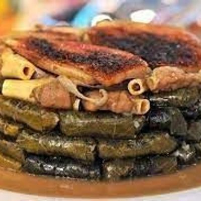 Vine Leaves With Knuckles Casserole