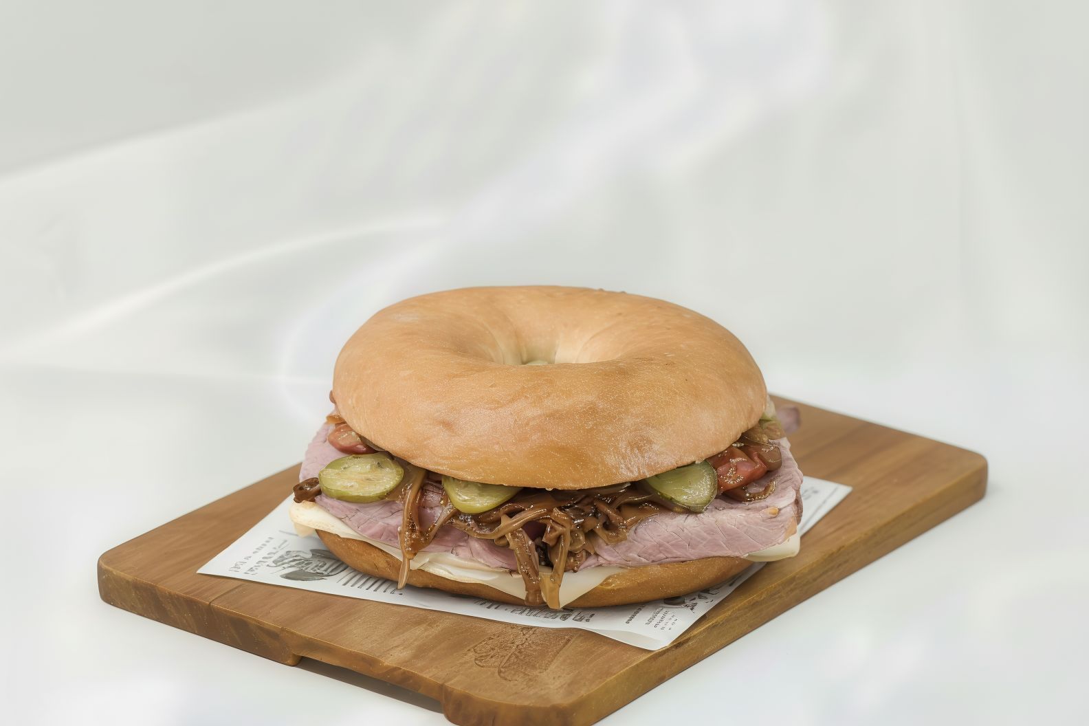Roast Beef & Truffle Bagel