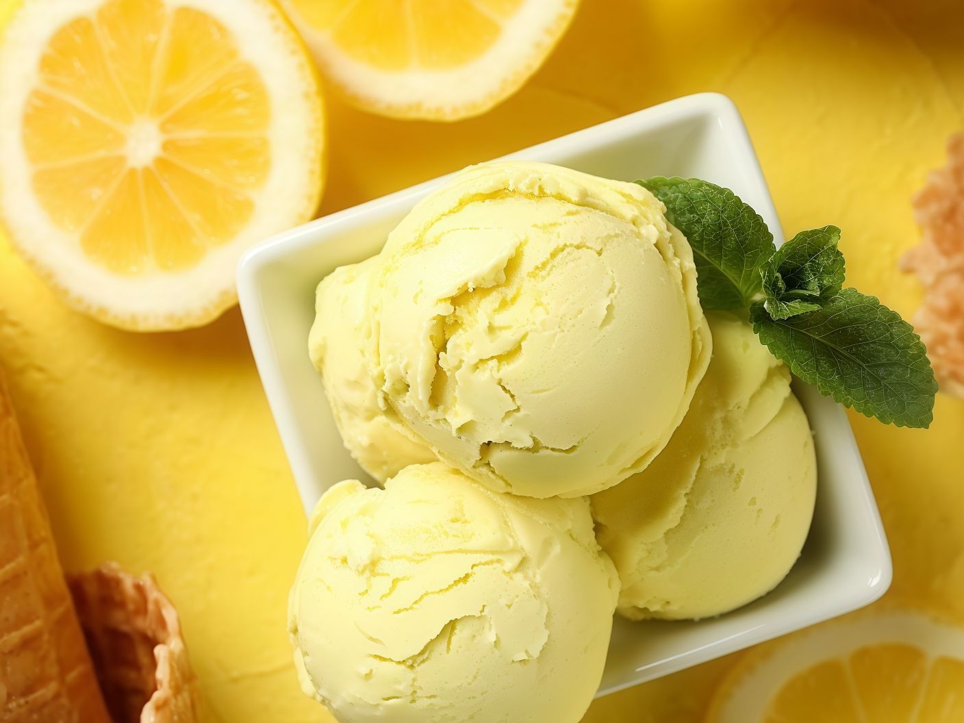 Italian Lemon Ice Cream