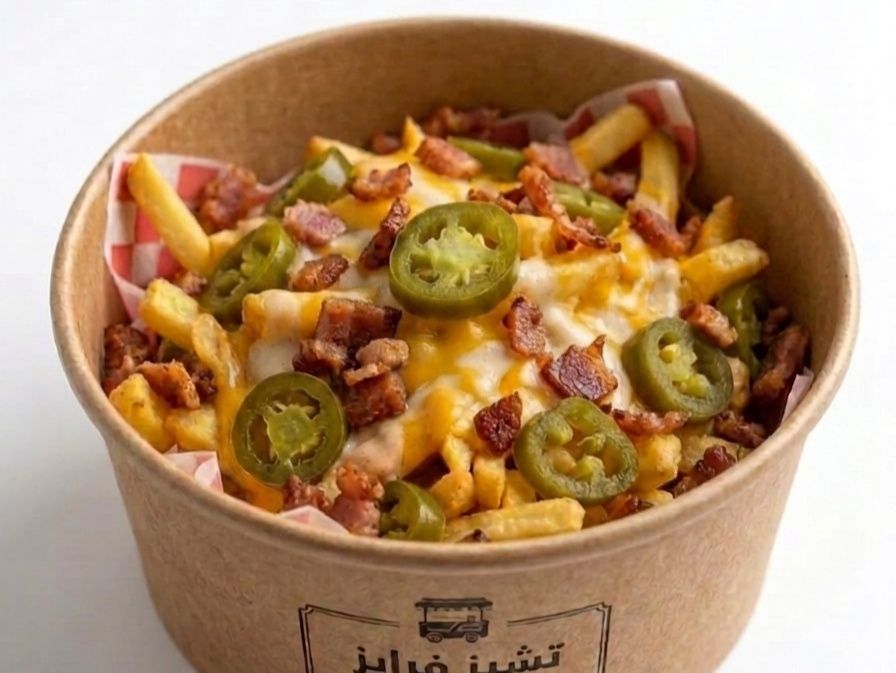 Crispy Beef Cheese Fries with jalapeño