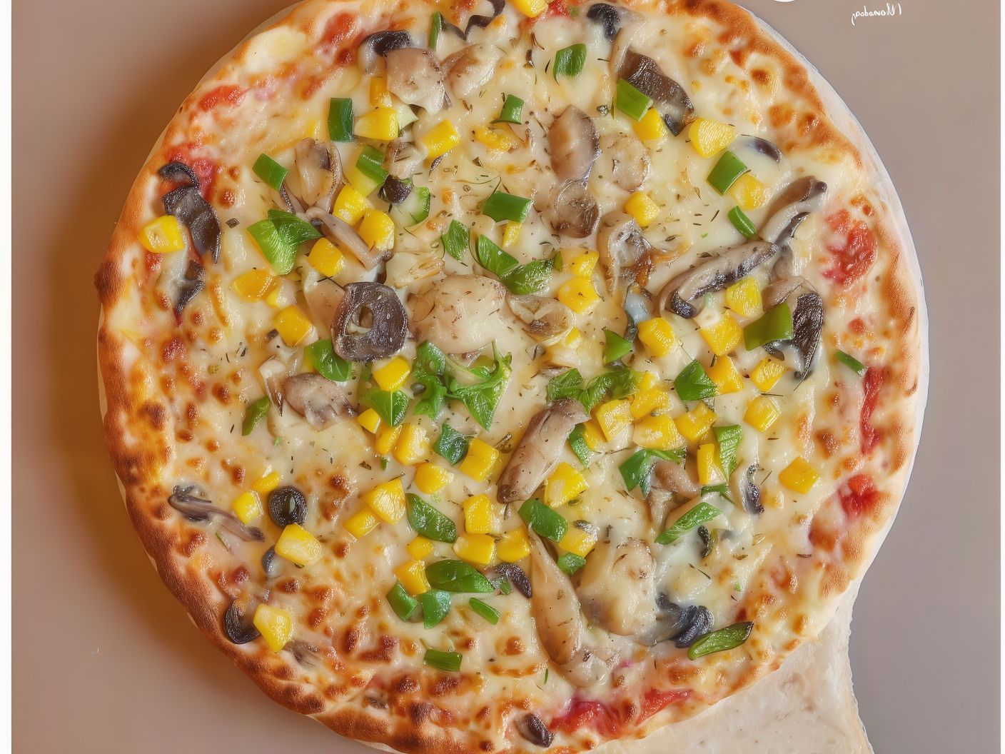Vegetable pizza Manoucheh