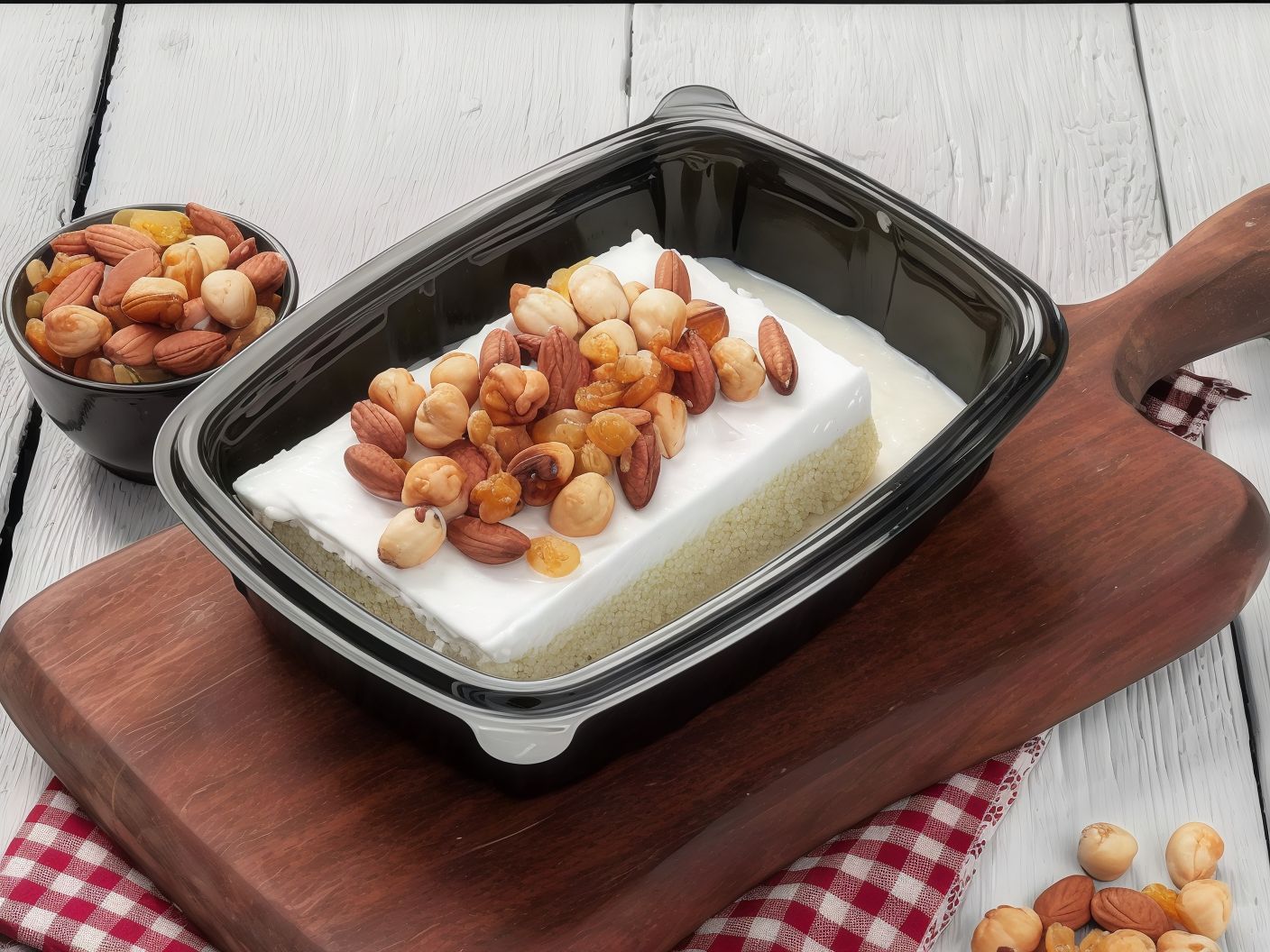 Qashtota Nuts With Rice Pudding