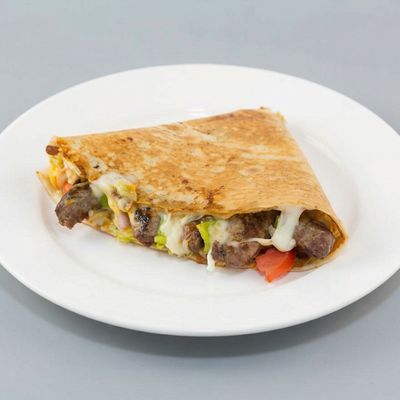 Sausage potato crepe