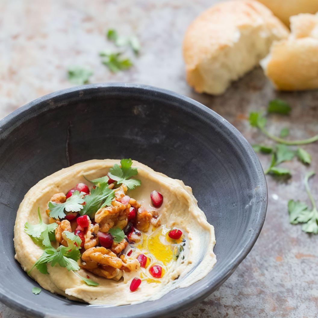Hummus With Dibs Roman And Walnut